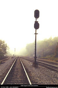 C&O Railway signal: East Goshen (WAS)
